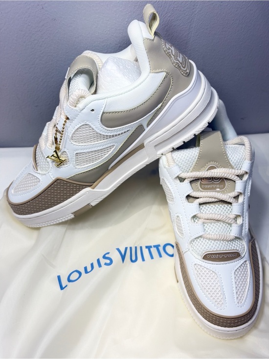 Louis Vuitton Other - Louis Vuitton White & Taupe Chunky Low-Top Sneakers